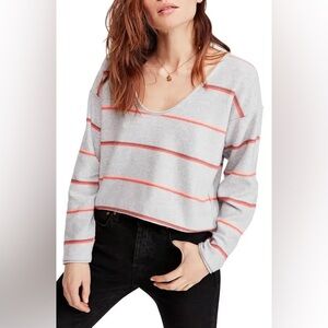 Free People Make You Mine Stripe Sweater